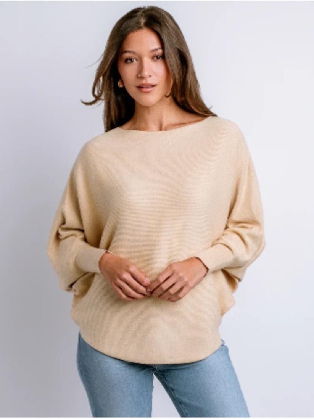 Kerisma sweater dolman style Ryu in cream ecru size m/l